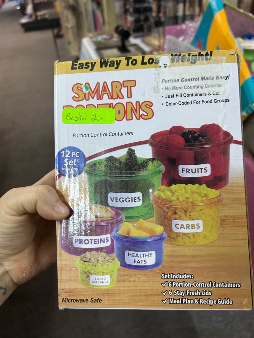 Smart Portions Portion Control Containers - Colorful 12pc Set